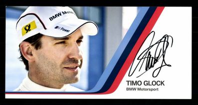 Timo Glock Autogrammkarte Original Signiert Motorsport ## BC G 28234