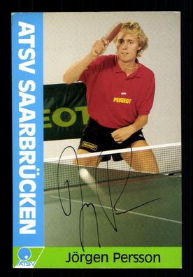 Jörgen Perrson Autogrammkarte Original Signiert Tischtennis ## BC G 28295