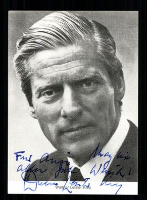Walther Leisler Kiep Autogrammkarte Original Signiert # BC 160823