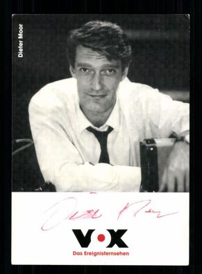 Dieter Moor VOX Autogrammkarte Original Signiert ## BC 160885