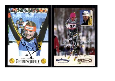 12 Autogrammkarten Ski Langlauf Original Signiert ## K 879
