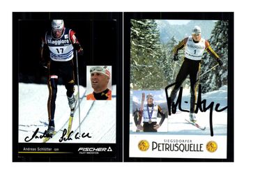12 Autogrammkarten Ski Langlauf Original Signiert ## K 881
