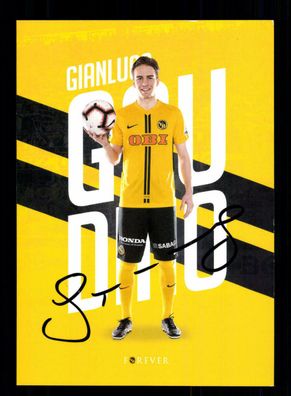 Gianluca Gaudion Autogrammkarte Young Boys Bern 2018-19 Original Signiert