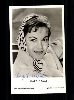 Margit Saad Autogrammkarte Original Signiert ## BC 161122