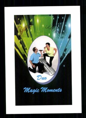 Duo Magic Moments Autogrammkarte Original Signiert ## BC 162250