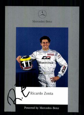 Ricardo Zonta Autogrammkarte Original Signiert Formel 1