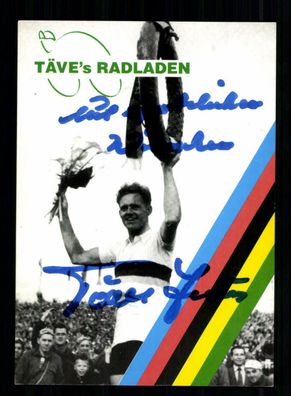 Gustav-Adolf „Täve“ Schur Autogrammkarte Original Signiert Radfahren