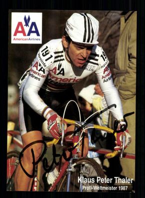 Klaus Peter Thaler Autogrammkarte Original Signiert Radfahren