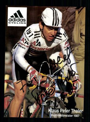 Klaus Peter Thaler Autogrammkarte Original Signiert Radfahren + 2