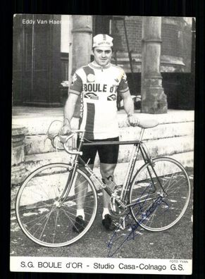 Eddy van Haerens Autogrammkarte Original Signiert Radfahren