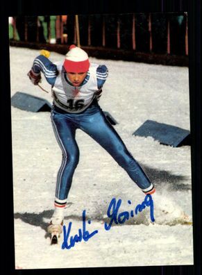 Kerstin Moring Autogrammkarte Original Signiert Ski Langlauf