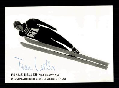 Franz Keller Autogrammkarte Original Signiert Skispringen