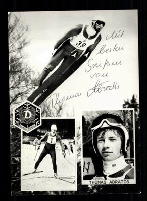 Thomas Abratis Autogrammkarte Original Signiert Skispringen