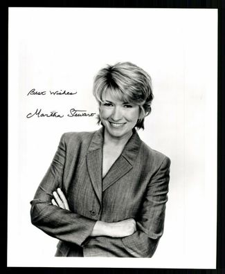 Martha Stewart Autogrammkarte Original Signiert ## BC G 29483