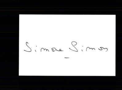 Simone Simon Original Signiert ## BC 163888