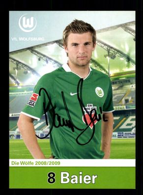 Daniel Baier Autogrammkarte VFL Wolfsburg 2008-09 Original Signiert