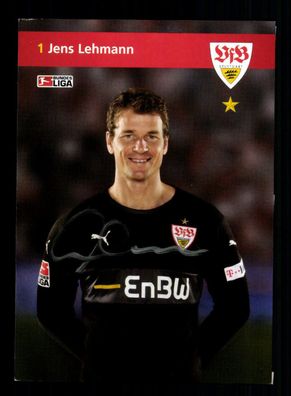 Jens Lehmann Autogrammkarte VfB Stuttgart 2008-09 Original Signiert