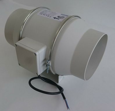 Ventilator Kanalventilator Kanallüfter Rohrlüfter 150mm 2 Stufen -Drehzahlregler