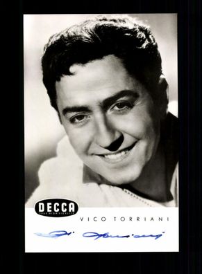 Vico Torriani DECCA Autogrammkarte Original Signiert ## BC 166438