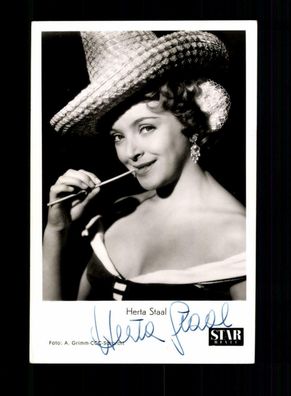Herta Staal Star Revue Autogrammkarte Original Signiert ## BC 166478