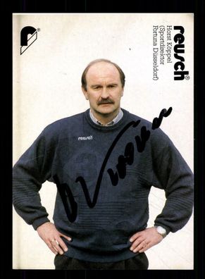 Horst Köppel Autogrammkarte Fortuna Düsseldorf 1991-92 Original Signiert