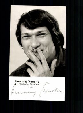 Henning Venske Autogrammkarte Original Signiert# BC 139781