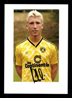 Günter Kutowski Autogrammkarte Borussia Dortmund 1989-90 Original Signiert