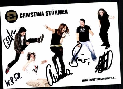 Christina Stürmer Autogrammkarte Original Signiert## BC 32036
