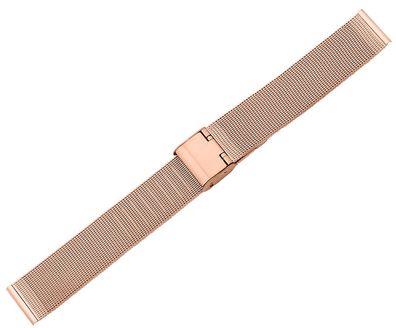 Minott > Uhrenarmband Milanaise rosegoldfarben > Edelstahl/ PVD