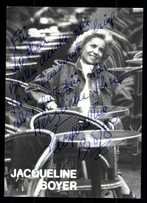 Jacqueline Boyer Autogrammkarte Original Signiert # BC 49598