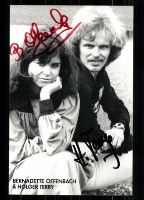 Bernadette Offenbach & Holger Terry Autogrammkarte Original Sign## BC 3261