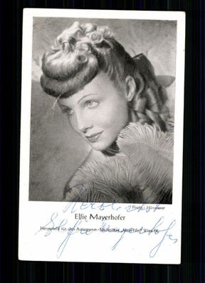 Elfie Mayerhofer Autogrammkarte Original Signiert TOP## BC 1191