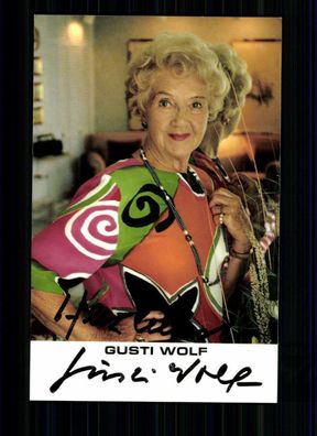 Gusti Wolf Autogrammkarte Original Signiert TOP## BC 990