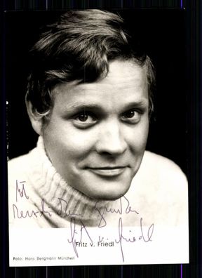 Fritz von Friedl Autogrammkarte Original Signiert TOP## BC 1315