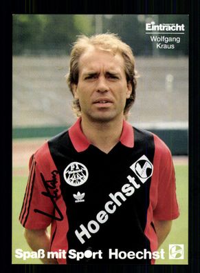 Wolfgang Kraus Autogrammkarte Eintracht Frankfurt 1986-87 Original Signiert