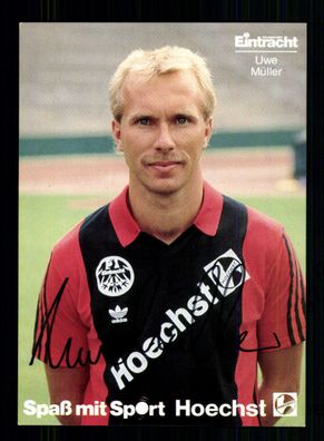 Uwe Müller Autogrammkarte Eintracht Frankfurt 1986-87 Original Signiert