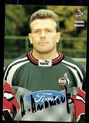 Antonio Ananiev 1. FC Köln 1996-97 Autogrammkarte + A 63876