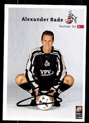 Alexander Bade 1. FC Köln 2000/01 Autogrammkarte + A 63796