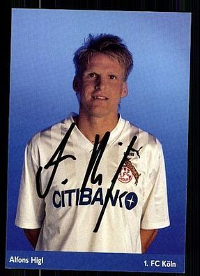 Alfons Higl 1. FC Köln 1992-93 Autogrammkarte + A 63962