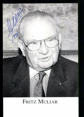 Fritz Muliar ( + ) Autogrammkarte Original Signiert## BC 2526