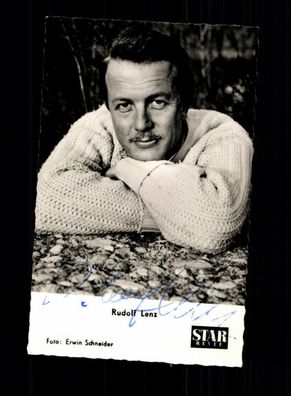 Rudolf Lenz Star Revue Autogrammkarte Original Signiert # BC 61610
