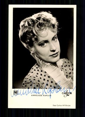 Annelise Kaplan Kunst und Bild Autogrammkarte Original Signiert TOP## BC 986