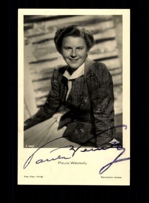 Paula Wessely Film Foto Verlag Autogrammkarte Original Signiert # BC 113774