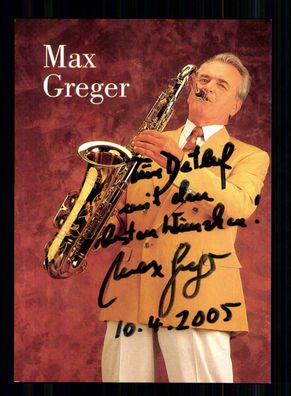 Max Greger Autogrammkarte Original Signiert # BC 143781
