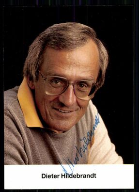 Dieter Hildebrandt ( + ) Autogrammkarte Original Signiert ## BC 7684