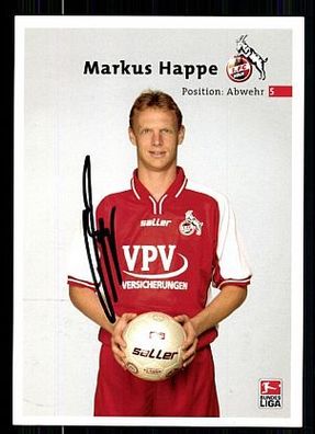 Markus Happe 1 FC Köln 2002-03 Autogrammkarte + A 63761