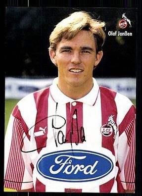 Olaf Janßen 1 FC Köln 1995-96 Autogrammkarte + A 63916