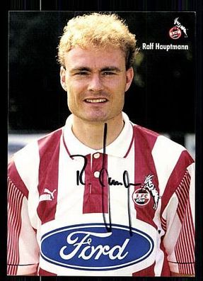 Ralf Hauptmann 1. FC Köln 1995-96 Autogrammkarte + A 63919