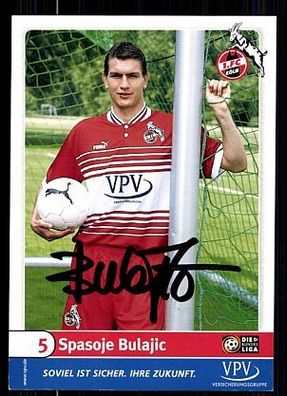 Spasoje Bulajic 1 FC Köln 1999-00 Autogrammkarte+ A 63839