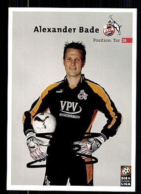 Alexander Bade 1. FC Köln 2001-02 Autogrammkarte + A 63773